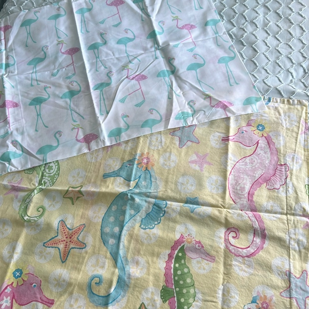 Pottery Barn Kids beach pillow cases